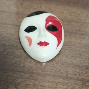 Vintage Face Mask Brooch